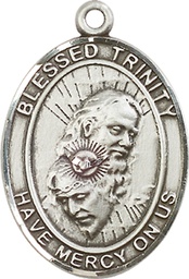 [7249SS] Sterling Silver Blessed Trinity Medal