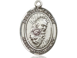 [7249SS] Sterling Silver Blessed Trinity Medal