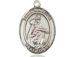 [7250SS] Sterling Silver Saint Isabella of Portugal Medal
