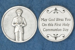 [171-25-0087]  Communion-Boy Pocket Token - Communion