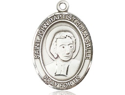 [7262SS] Sterling Silver Saint John Baptist de la Salle Medal