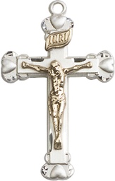 [2620GF/SS] Two-Tone GF/SS Crucifix Medal