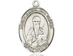[7275SS] Sterling Silver Saint Basil the Great Medal