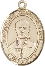 [7278GF] 14kt Gold Filled Blessed Pier Giorgio Frassati Medal