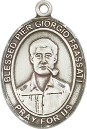 [7278SS] Sterling Silver Blessed Pier Giorgio Frassati Medal