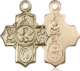 [3190GF] 14kt Gold Filled 5-Way Medal