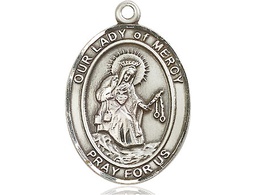 [7289SS] Sterling Silver Our Lady of Mercy Medal