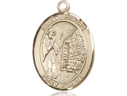 [7298GF] 14kt Gold Filled Saint Fiacre Medal
