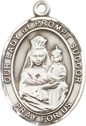 [7299SS] Sterling Silver Our Lady of Prompt Succor Medal