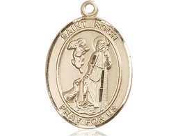 [7310GF] 14kt Gold Filled Saint Roch Medal