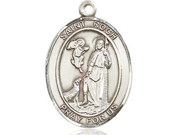 [7310SS] Sterling Silver Saint Roch Medal