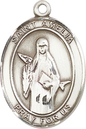 [7313SS] Sterling Silver Saint Amelia Medal