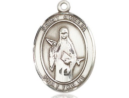 [7313SS] Sterling Silver Saint Amelia Medal