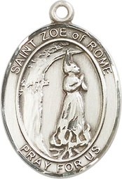[7314SS] Sterling Silver Saint Zoe of Rome Medal