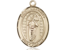 [7331GF] 14kt Gold Filled Saint Matthias the Apostle Medal
