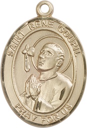 [7334GF] 14kt Gold Filled Saint Rene Goupil Medal