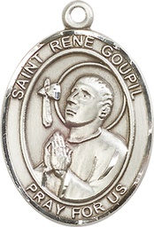 [7334SS] Sterling Silver Saint Rene Goupil Medal