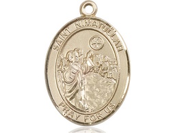 [7339GF] 14kt Gold Filled Saint Nimatullah Medal