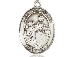 [7339SS] Sterling Silver Saint Nimatullah Medal
