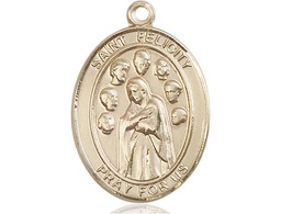 [7341GF] 14kt Gold Filled Saint Felicity Medal
