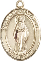 [7345GF] 14kt Gold Filled Virgin of the Globe Medal
