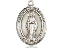 [7345SS] Sterling Silver Virgin of the Globe Medal