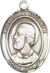 [7352SS] Sterling Silver Pope St Eugene I Medal