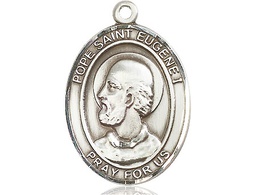 [7352SS] Sterling Silver Pope St Eugene I Medal