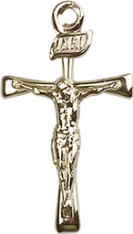 [2137KT] 14kt Gold Maltese Crucifix Medal