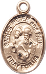[9410GF] 14kt Gold Filled Saint Peter St Paul Medal