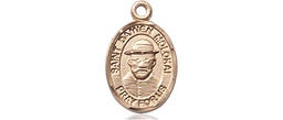 [9412GF] 14kt Gold Filled Saint Damien of Molokai Medal