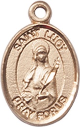 [9422GF] 14kt Gold Filled Saint Lucy Medal
