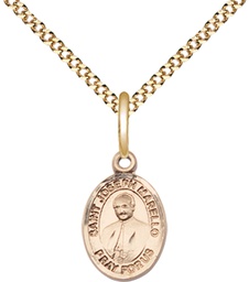 [9430GF/18G] 14kt Gold Filled Saint Joseph Marello Pendant on a 18 inch Gold Plate Light Curb chain