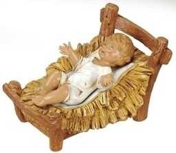 [RO-72913] 12&quot; Scale Jesus W/ Crib - Christmas