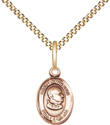 [9455GF/18G] 14kt Gold Filled Saint John XXIII Pendant on a 18 inch Gold Plate Light Curb chain