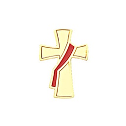 [B-07-R] Deacon Lapel Pin Red