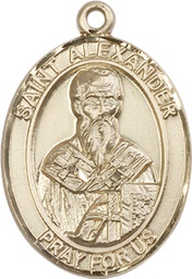 [7012GF] 14kt Gold Filled Saint Alexander Sauli Medal