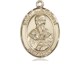 [7012GF] 14kt Gold Filled Saint Alexander Sauli Medal