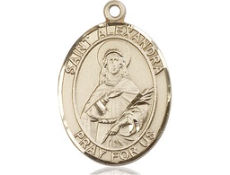 [7215GF] 14kt Gold Filled Saint Alexandra Medal