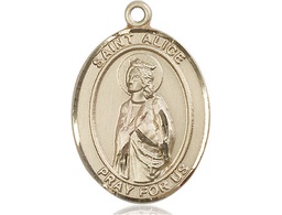 [7248GF] 14kt Gold Filled Saint Alice Medal