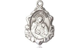 [0822ASS] Sterling Silver Saint Ann Medal