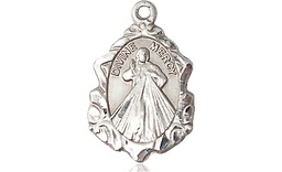 [0822DMSS] Sterling Silver Divine Mercy Medal
