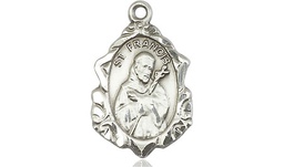 [0822FCSS] Sterling Silver Saint Francis Medal