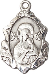 [0822HSS] Sterling Silver Our Lady of Perpetual Help Medal