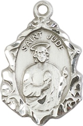 [0822JSS] Sterling Silver Saint Jude Medal