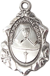[0822KDSS] Sterling Silver Saint Katharine Drexel Medal