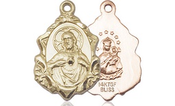 [0822SGF] 14kt Gold Filled Scapular Medal