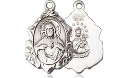 [0822SSS] Sterling Silver Scapular Medal - With Box