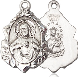 [0822SSSY] Sterling Silver Scapular Medal - With Box