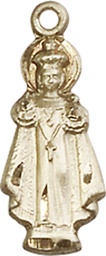 [0823GF] 14kt Gold Filled Infant of Prague Medal